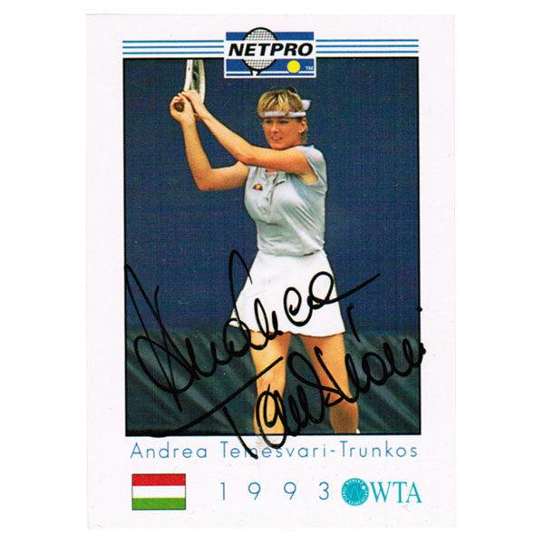 Andrea Temesvari Signed Women`s Memorabilia Netpro