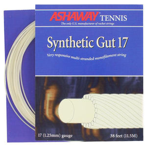 Synthetic Gut 17G Tennis String White Strings Ashaway