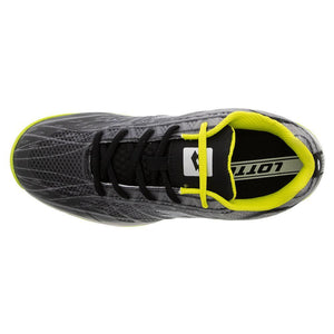 Juniors` Mirage 300 Speed Tennis Shoes All Black and All White Footwear Lotto