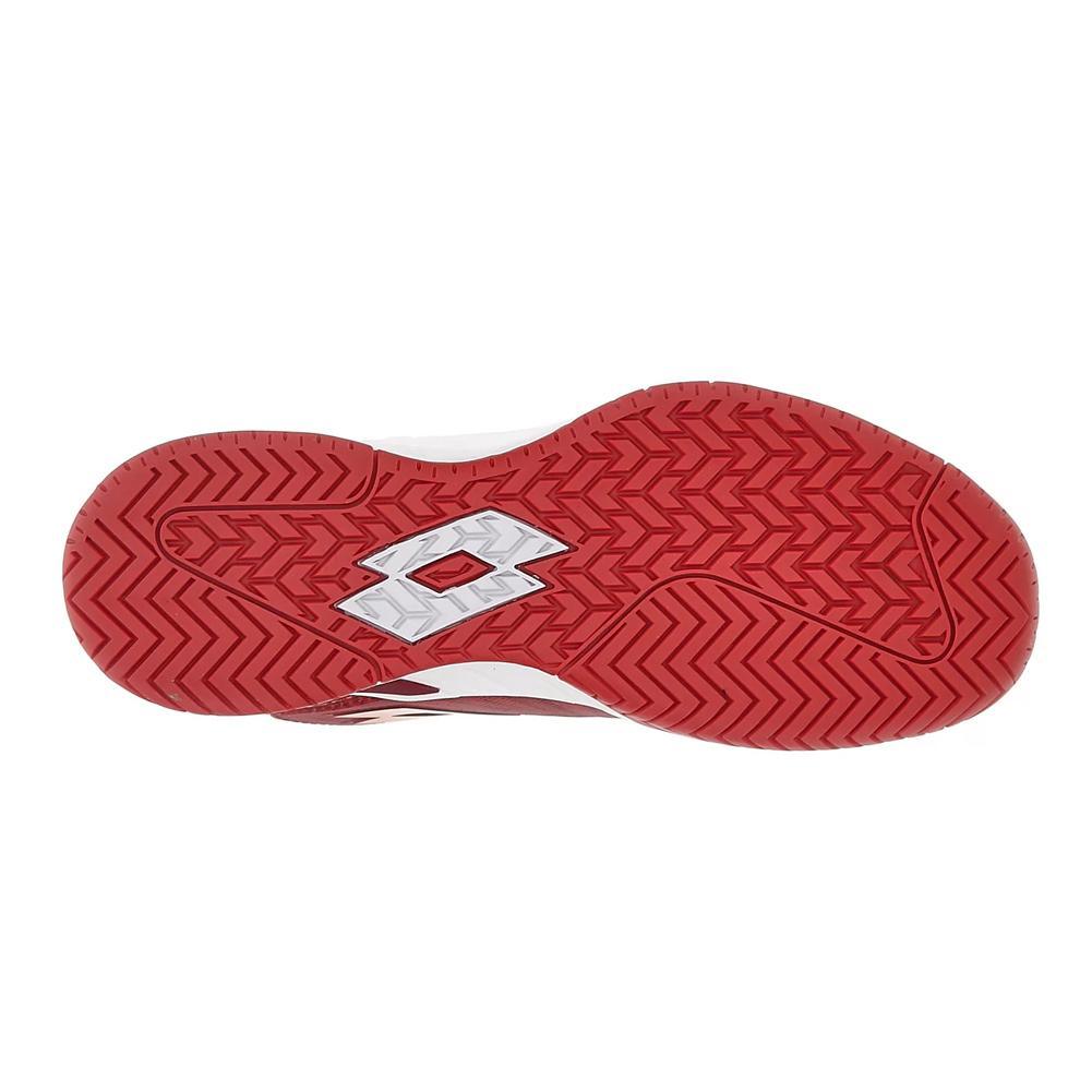 Men's Mirage 100 Speed Tennis Shoes Grenadine Red and Tawny Red Footwear Lotto
