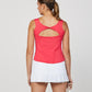 Womens Wild Flowers 22 Inch Tennis Tank Berry Red Apparel Sofibella