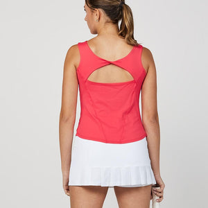 Womens Wild Flowers 22 Inch Tennis Tank Berry Red Apparel Sofibella