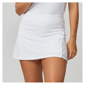 Women's 14 Inch High Waisted Diamond Jacquard Tennis Skort White Apparel Sofibella
