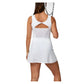 Women's 14 Inch High Waisted Diamond Jacquard Tennis Skort White Apparel Sofibella