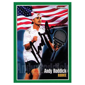 Andy Roddick Autographed 2001 NETPRO Tour Star Rookie Card Memorabilia Netpro