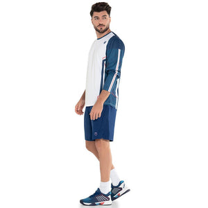 Men's New Era Tennis Long Sleeve White Apparel K-Swiss