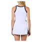 Women`s Tennis Tank White and Navy Apparel Sofibella