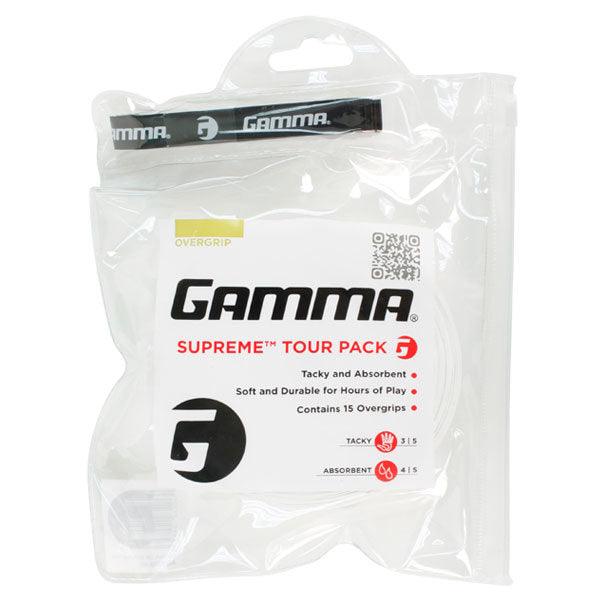 Supreme Tour Pack Overgrips 15 Pack White Accessories Gamma