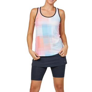 Womens Shades of Pink Racerback Tennis Tank Shades of Pink Apparel Sofibella