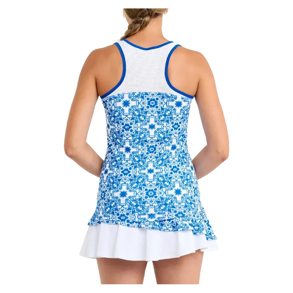 Women`s Racerback Tennis Tank Sandra Tiles Apparel Sofibella
