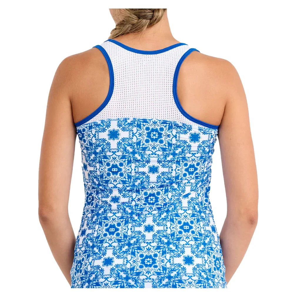 Women`s Racerback Tennis Tank Sandra Tiles Apparel Sofibella