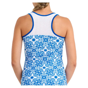 Women`s Racerback Tennis Tank Sandra Tiles Apparel Sofibella