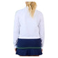 Women`s 20 Inch Tennis Jacket White and Zen Apparel Sofibella