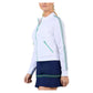 Women`s 20 Inch Tennis Jacket White and Zen Apparel Sofibella