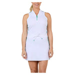 Women`s 32 Inch Tennis Dress White and Zen Apparel Sofibella