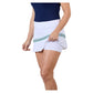 Women`s 14 Inch Tennis Skort White and Zen Apparel Sofibella
