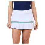 Women`s 14 Inch Tennis Skort White and Zen Apparel Sofibella