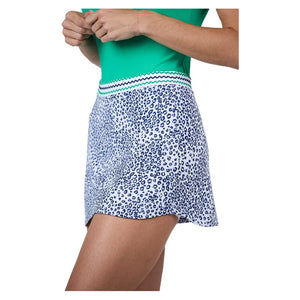 Women`s 14 Inch Tennis Skort White Leo Apparel Sofibella