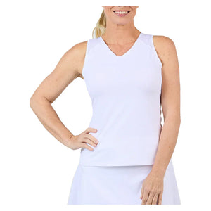 Women`s Tennis Tank White Apparel Sofibella