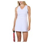 Women`s 32 Inch Tennis Dress White Apparel Sofibella