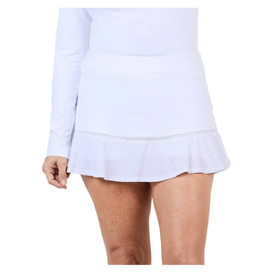 Women`s 13 Inch Tennis Skort White Apparel Sofibella