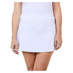 Women`s 14 Inch Tennis Skort White Apparel Sofibella
