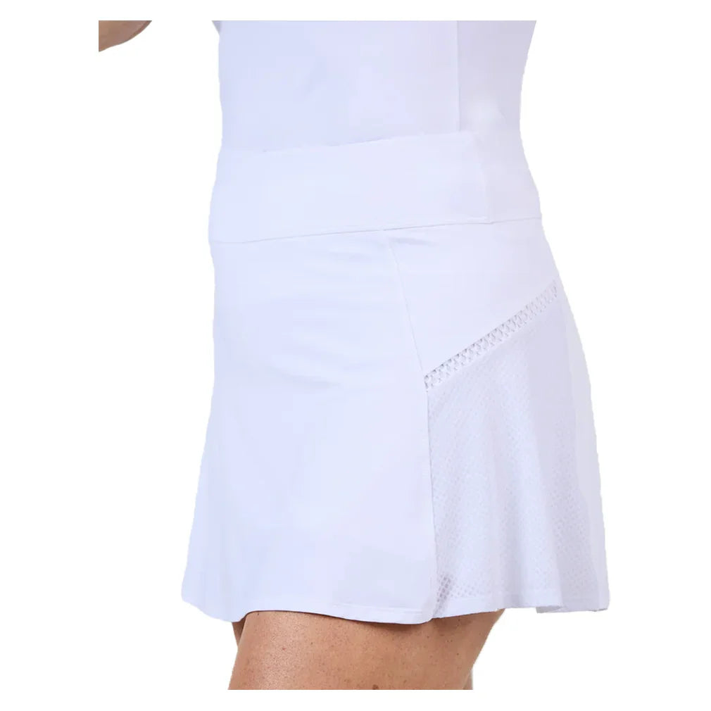 Women`s 14 Inch Tennis Skort White Apparel Sofibella