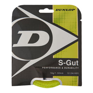 S-Gut 16G Yellow Tennis String Strings Dunlop