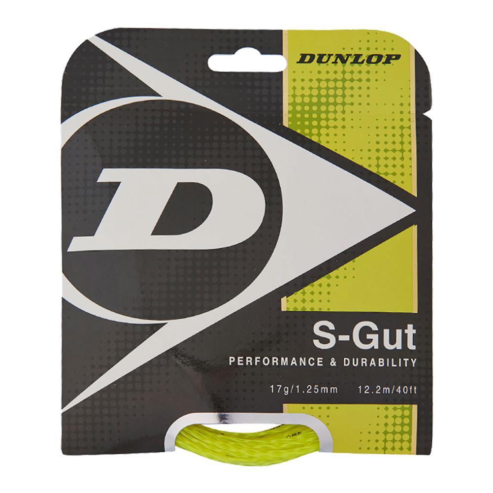 S-Gut 17G Yellow Tennis String Strings Dunlop
