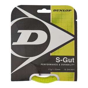 S-Gut 17G Yellow Tennis String Strings Dunlop