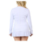 Women`s Long Sleeve Tennis Top White Apparel Sofibella