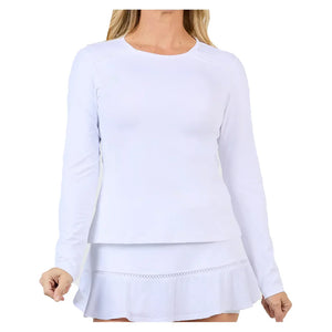 Women`s Long Sleeve Tennis Top White Apparel Sofibella