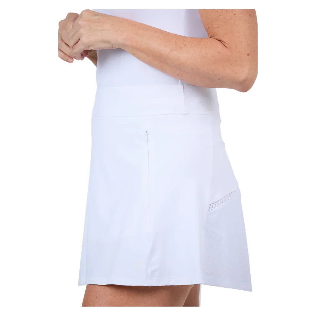 Women`s 15 Inch Tennis Skort White Apparel Sofibella