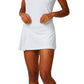 Women's 12 Inch Diamond Jacquard Tennis Skort White Apparel Sofibella