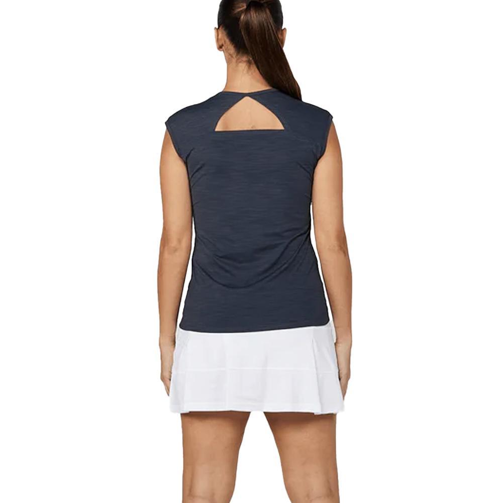 Womens Shades of Pink Tennis Top Black Melange Apparel Sofibella