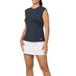 Womens Shades of Pink Tennis Top Black Melange Apparel Sofibella