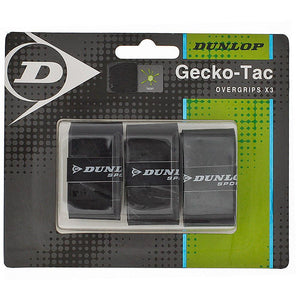 Tac 3 Pack Black Tacky Tennis Overgrip Accessories Dunlop