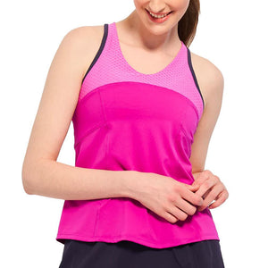 Women's Try Hard Tennis Tank Gem and Peony Apparel Lija