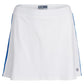 Women's Elite Racer Tennis Skort White and Apricot Apparel Lija