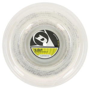 S-Gut 17G White Tennis String Reel Strings Dunlop