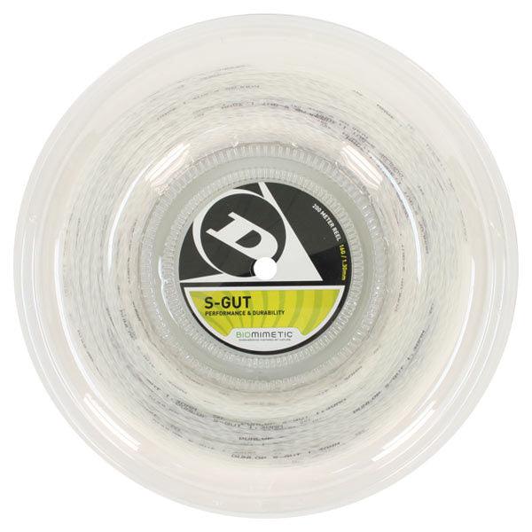 S-Gut 16G White Tennis String Reel Strings Dunlop