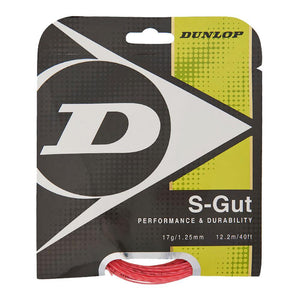 Pink - S-Gut 17G Pink Tennis String Strings Dunlop