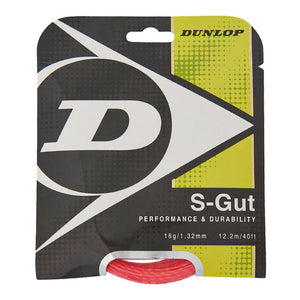 Pink - S-Gut 16G Pink Tennis String Strings Dunlop