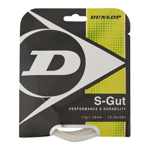 S-Gut 17G White Tennis String Strings Dunlop