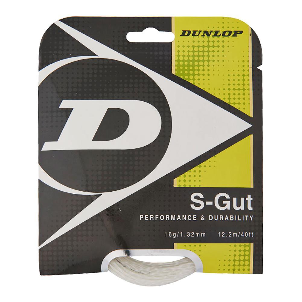 S-Gut 16G White Tennis String Strings Dunlop