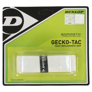 Gecko-Tac White Tacky Replacement Tennis Grip Accessories Dunlop
