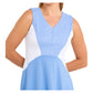 Women`s Tennis Dress White and Periwinkle Apparel Sofibella