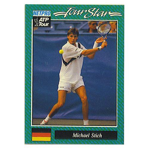 Michael Stich Prototype Card 1992 Memorabilia Netpro