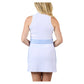 Women`s 32 inch Tennis Dress White and Periwinkle Apparel Sofibella