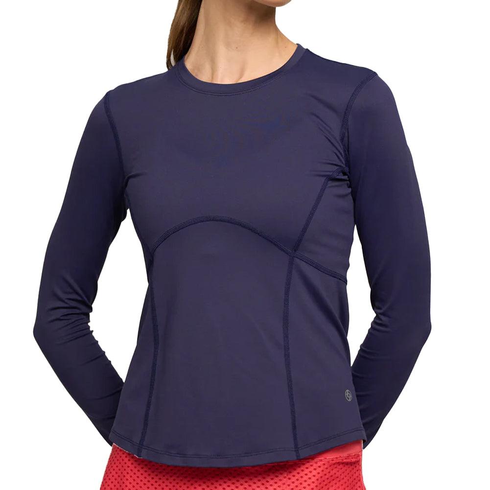 Women`s Elite Titan Long Sleeve Tennis Top Eggplant Apparel Lija